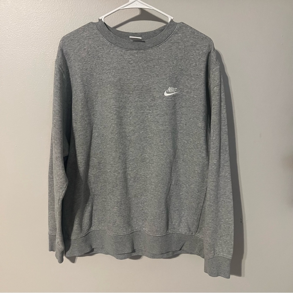 Nike Men's Classic Gray Crewneck Sweater